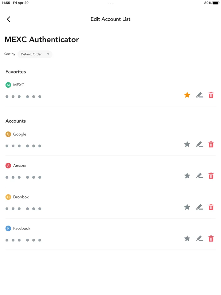 MEXC Authenticator 软件截图