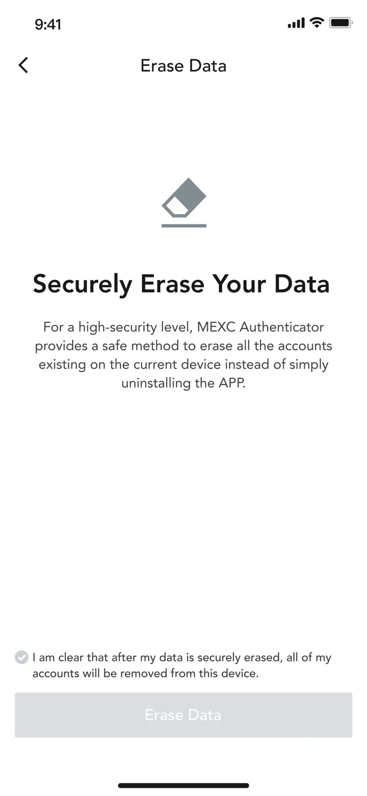 MEXC Authenticator 软件截图