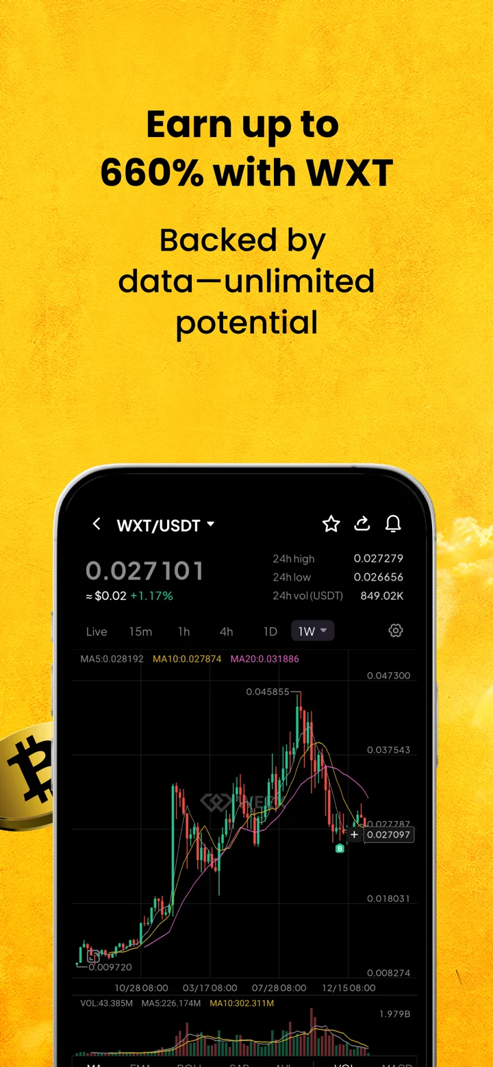 WEEX - Buy Bitcoin & Crypto 软件截图