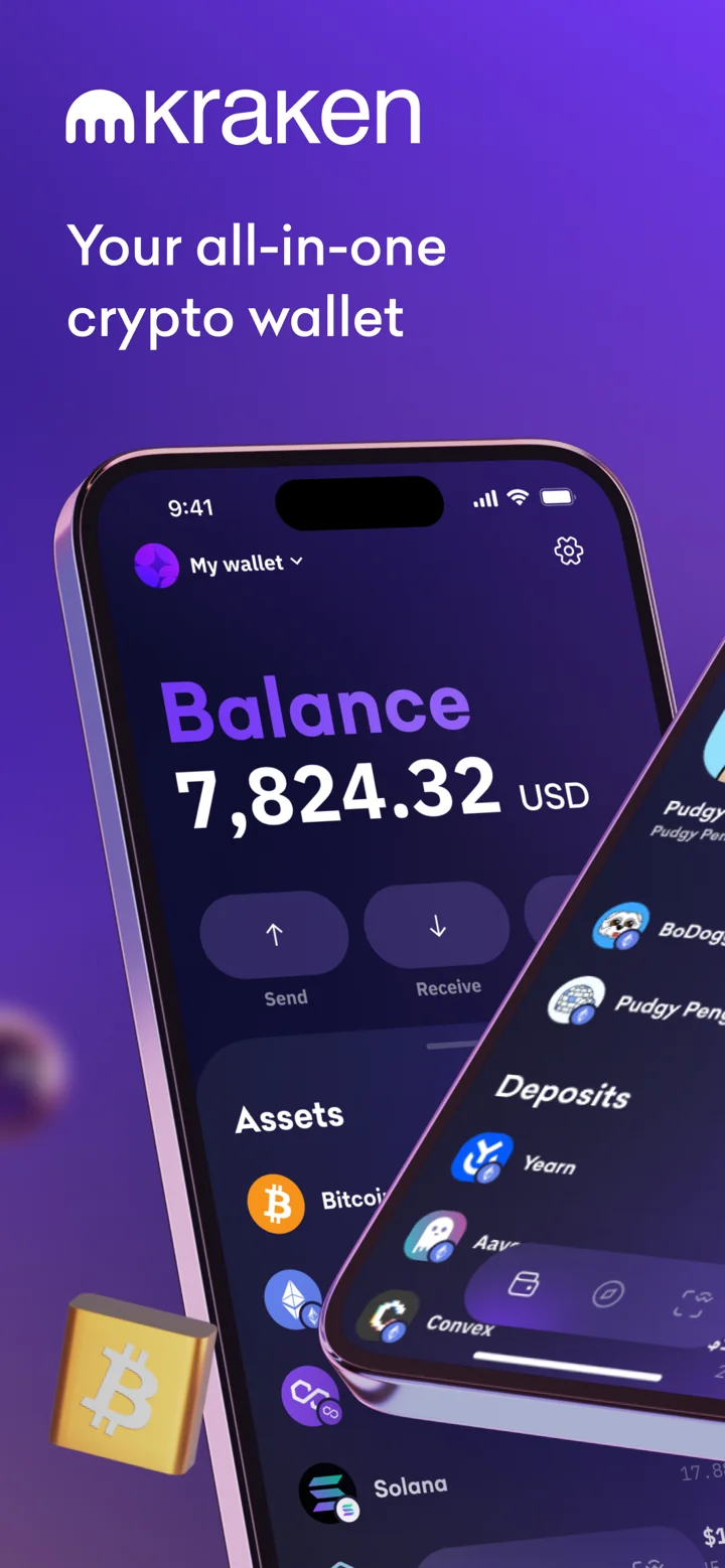 Kraken Wallet: Crypto & DeFi 软件截图