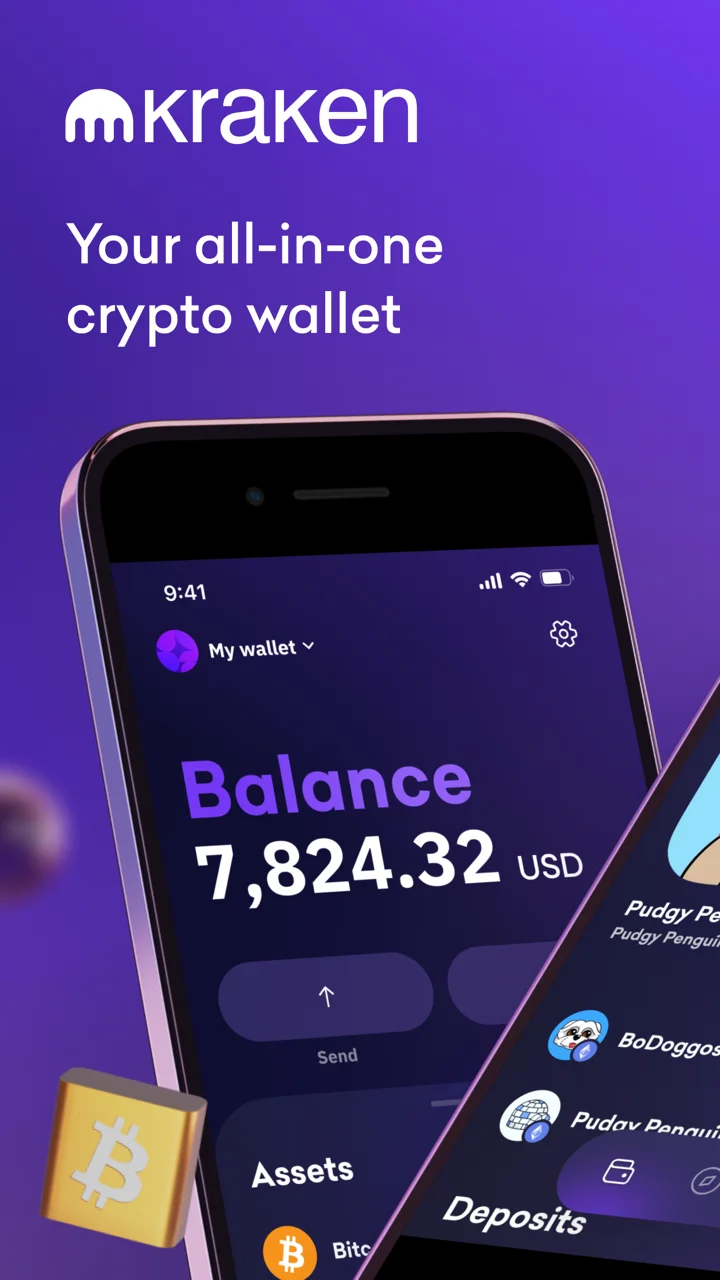 Kraken Wallet: Crypto & DeFi 软件截图