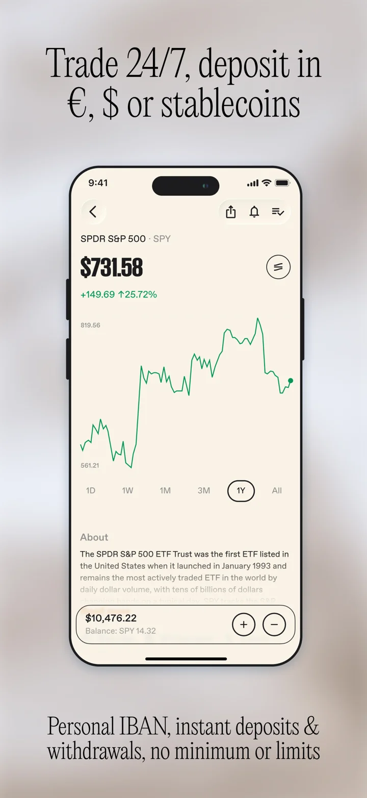 Neverless: Stocks & Crypto 软件截图