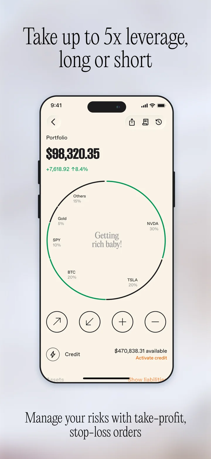 Neverless: Stocks & Crypto 软件截图
