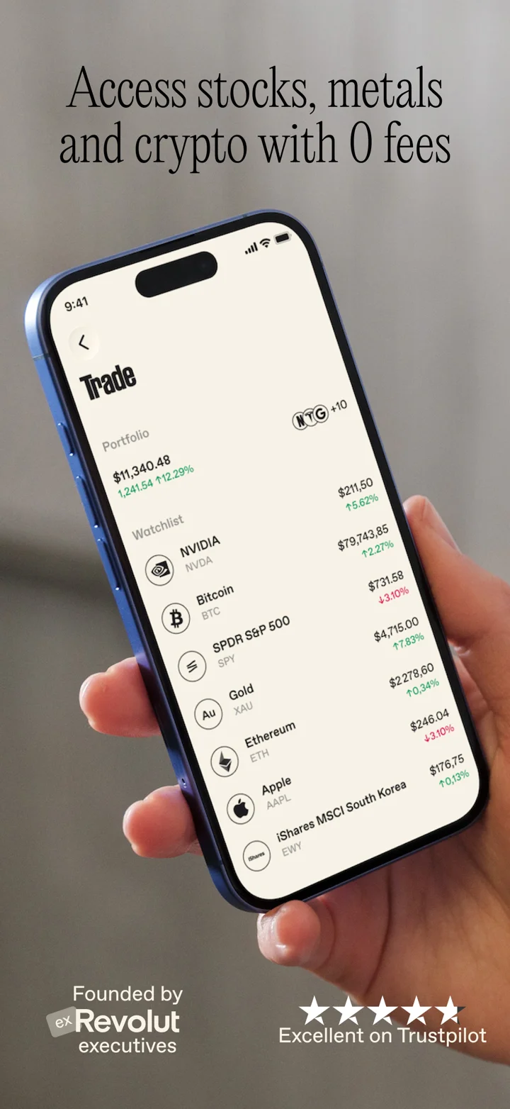 Neverless: Stocks & Crypto 软件截图