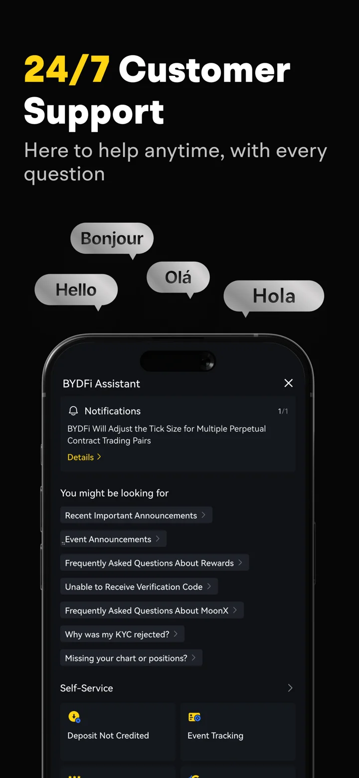 BYDFi: Buy BTC, XRP & SOL 软件截图