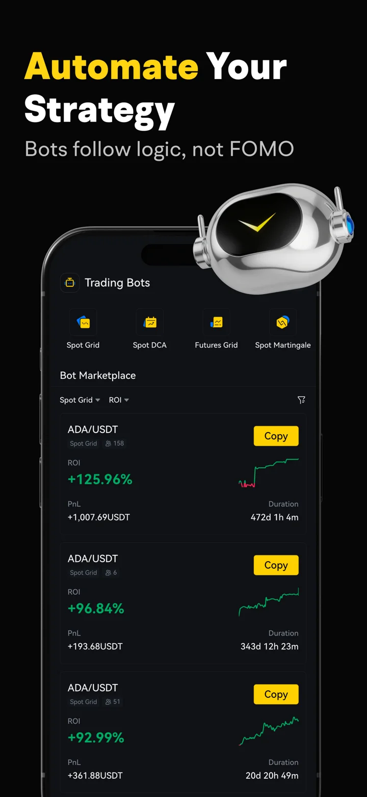 BYDFi: Buy BTC, XRP & SOL 软件截图