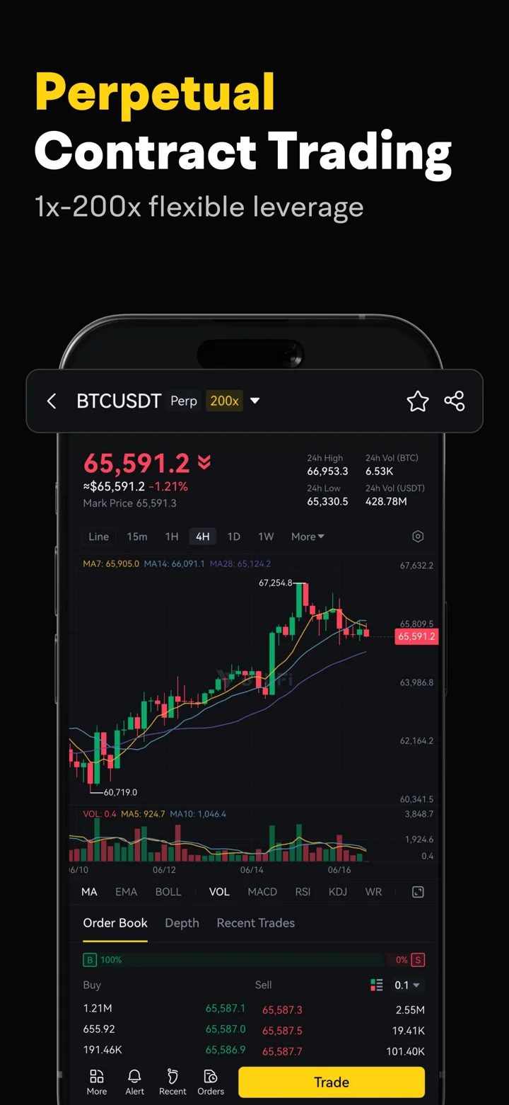 BYDFi: Buy BTC, XRP & SOL 软件截图