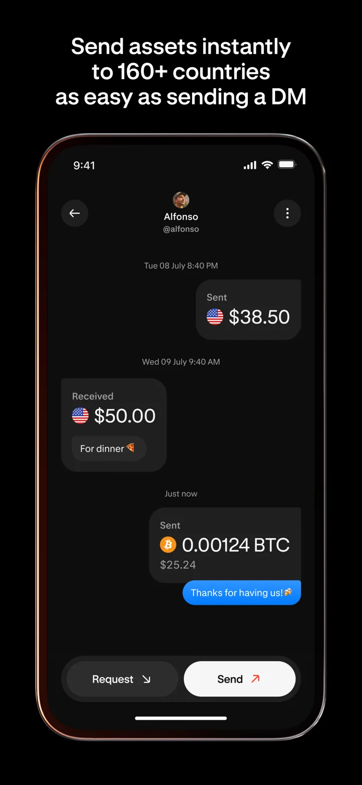 Krak: Send & Receive Money 软件截图