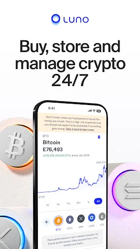 Luno: Buy Bitcoin & Crypto 软件截图