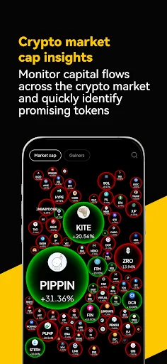 WEEX Bubbles: Track BTC Price 软件截图