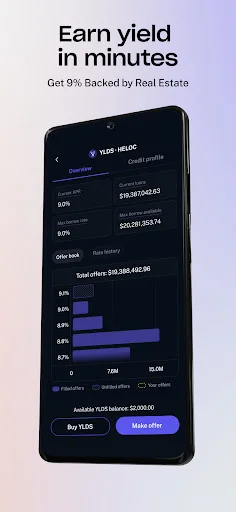 Figure Markets: Crypto & Yield 软件截图