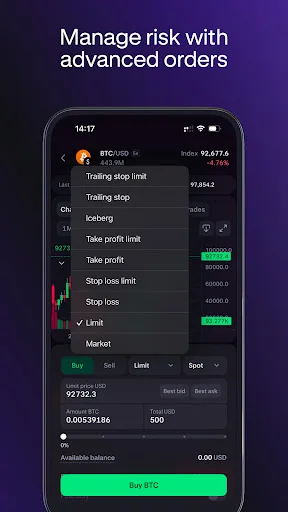 Kraken Pro: Crypto & Stocks 软件截图