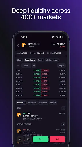 Kraken Pro: Crypto & Stocks 软件截图