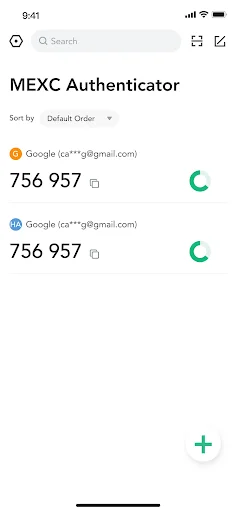 MEXC Authenticator 软件截图