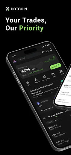 Hotcoin: Buy BTC, ETH & Crypto 软件截图