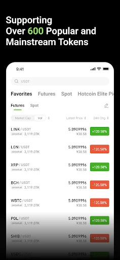 Hotcoin: Buy BTC, ETH & Crypto 软件截图