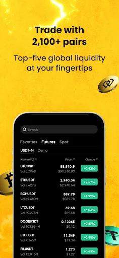 WEEX - Buy Bitcoin & Crypto 软件截图