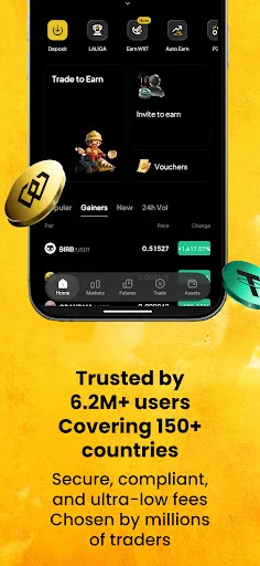 WEEX - Buy Bitcoin & Crypto 软件截图