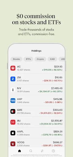 Wealthsimple - Grow your money 软件截图