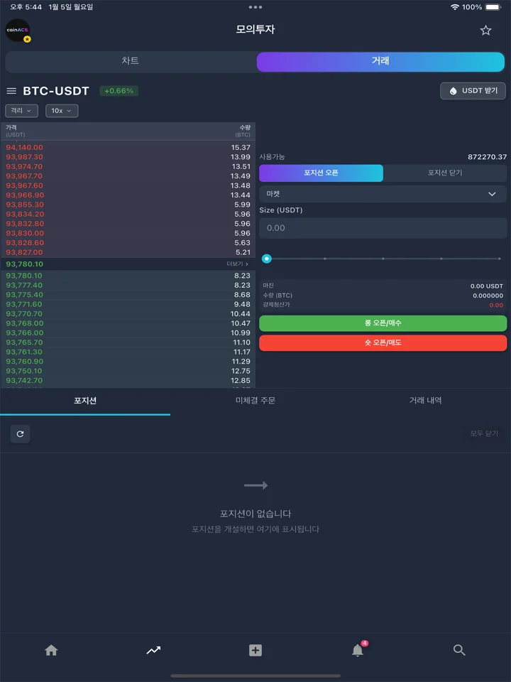 CoinACE - Simulation Trading 软件截图