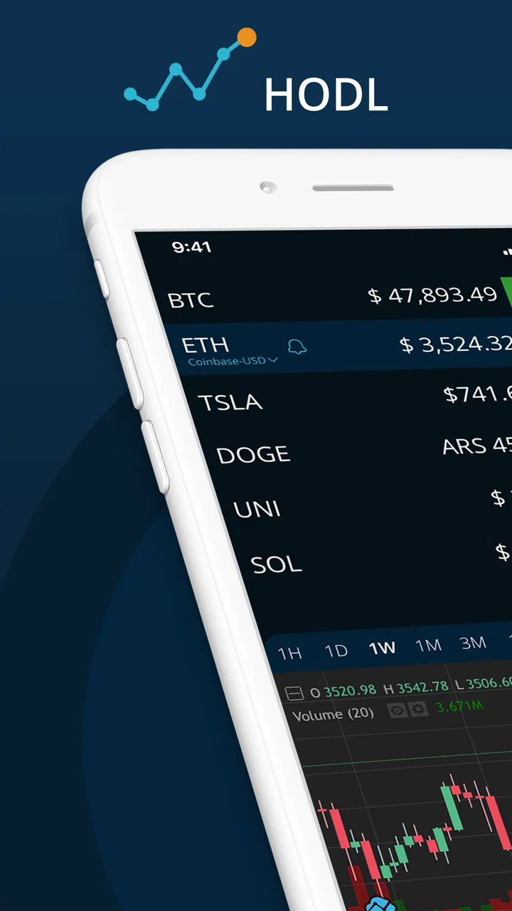 HODL Real-Time Crypto Tracker 软件截图