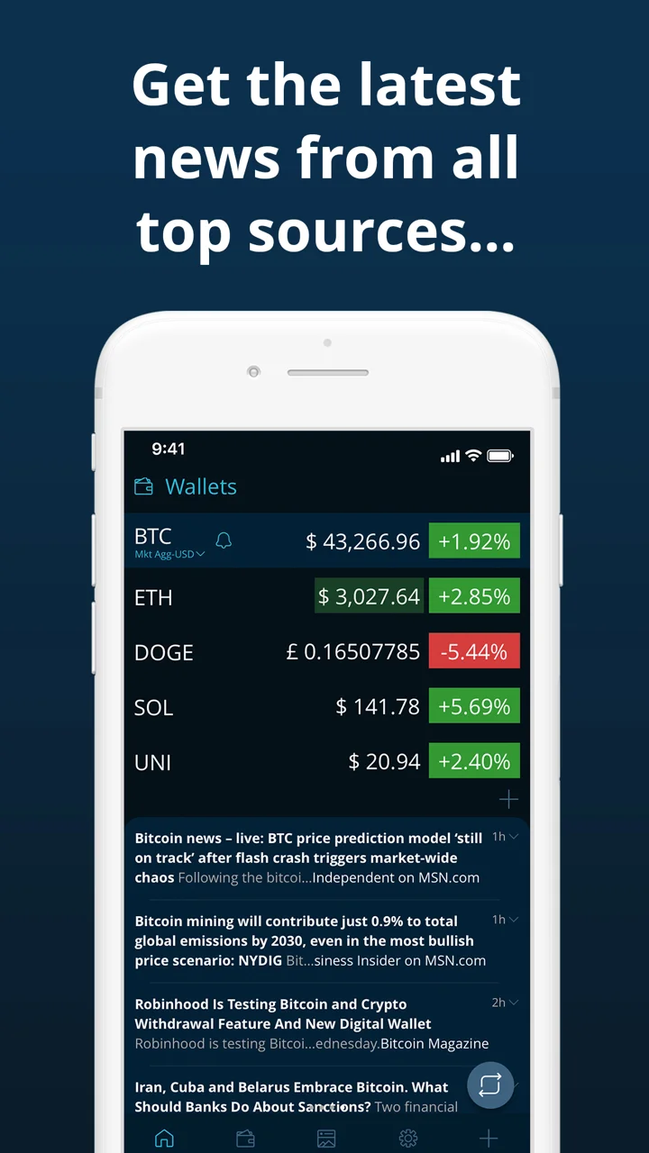 HODL Real-Time Crypto Tracker 软件截图
