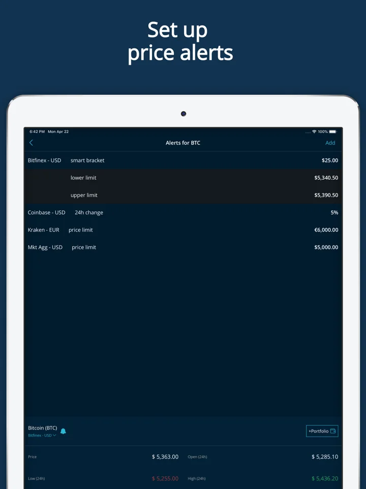 HODL Real-Time Crypto Tracker 软件截图