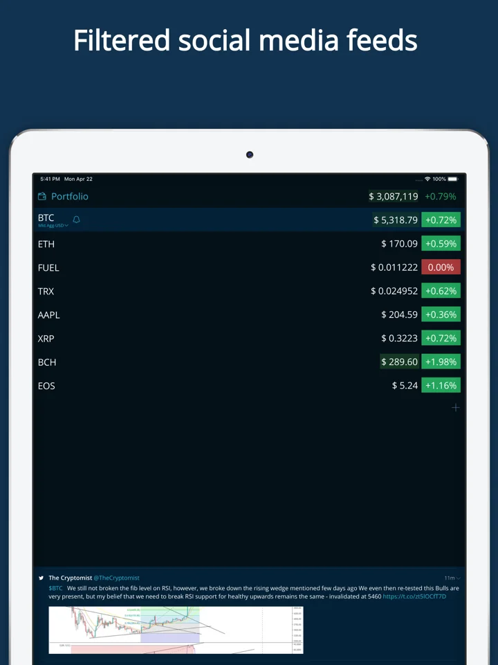 HODL Real-Time Crypto Tracker 软件截图