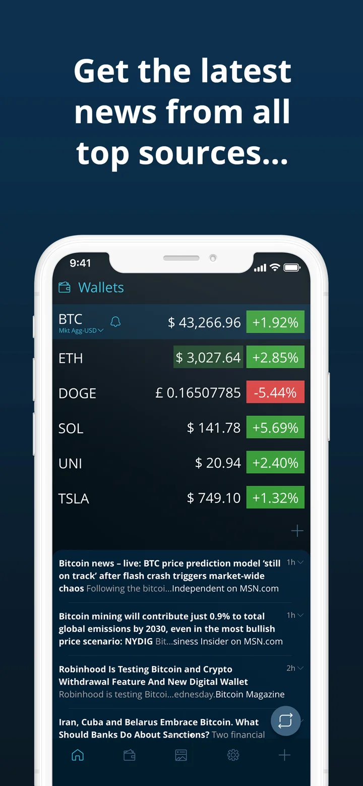 HODL Real-Time Crypto Tracker 软件截图
