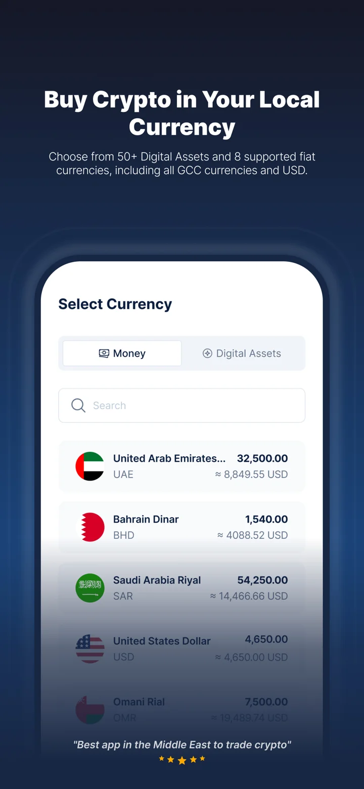 CoinMENA: Buy Bitcoin Now 软件截图