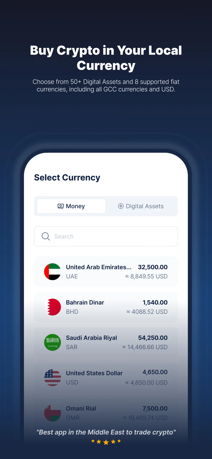 CoinMENA: Buy Bitcoin Now 软件截图