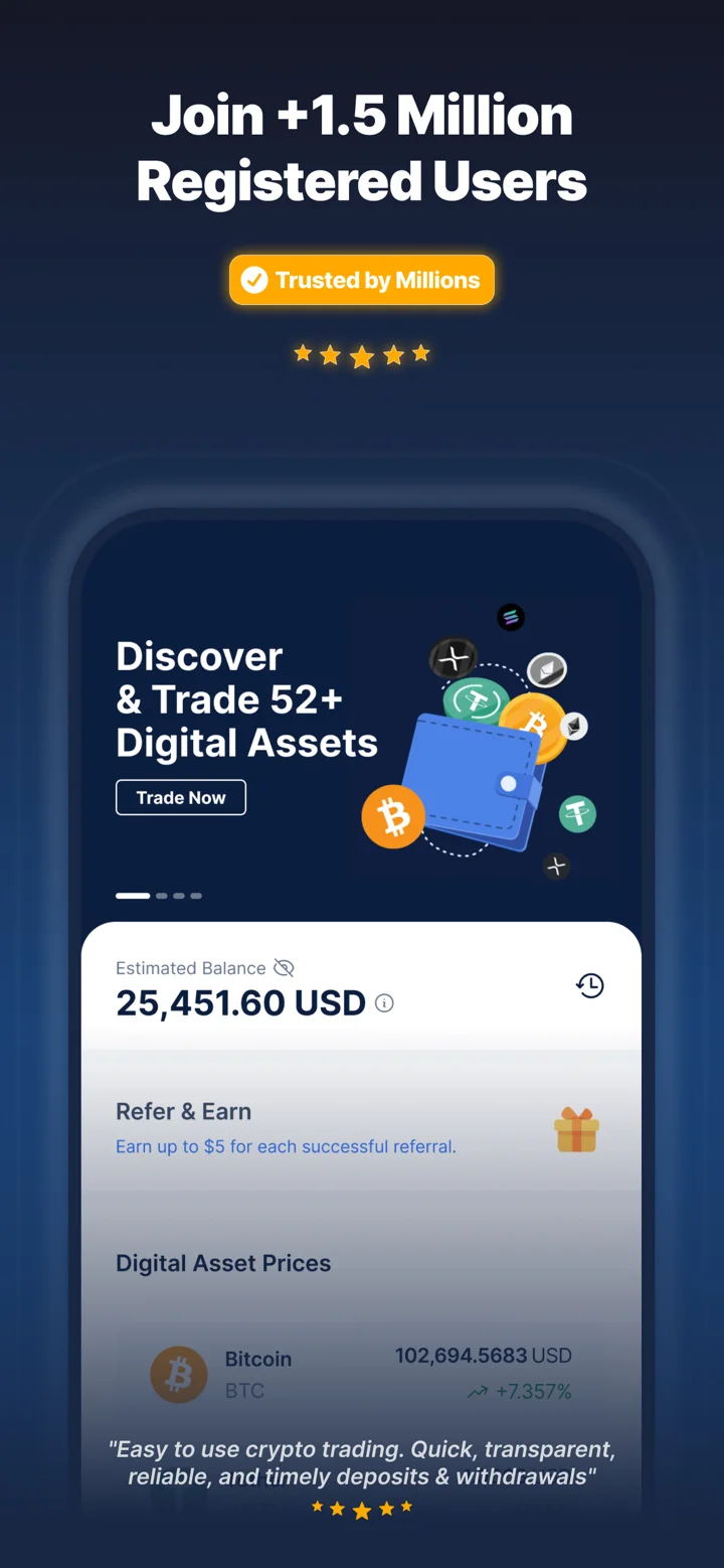 CoinMENA: Buy Bitcoin Now 软件截图