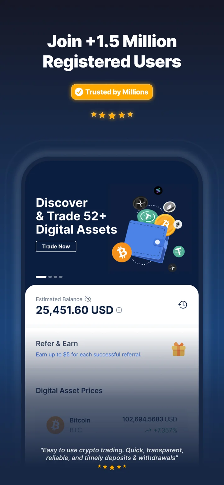 CoinMENA: Buy Bitcoin Now 软件截图