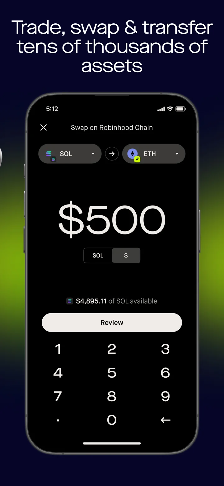 Robinhood Wallet: Swap Crypto 软件截图