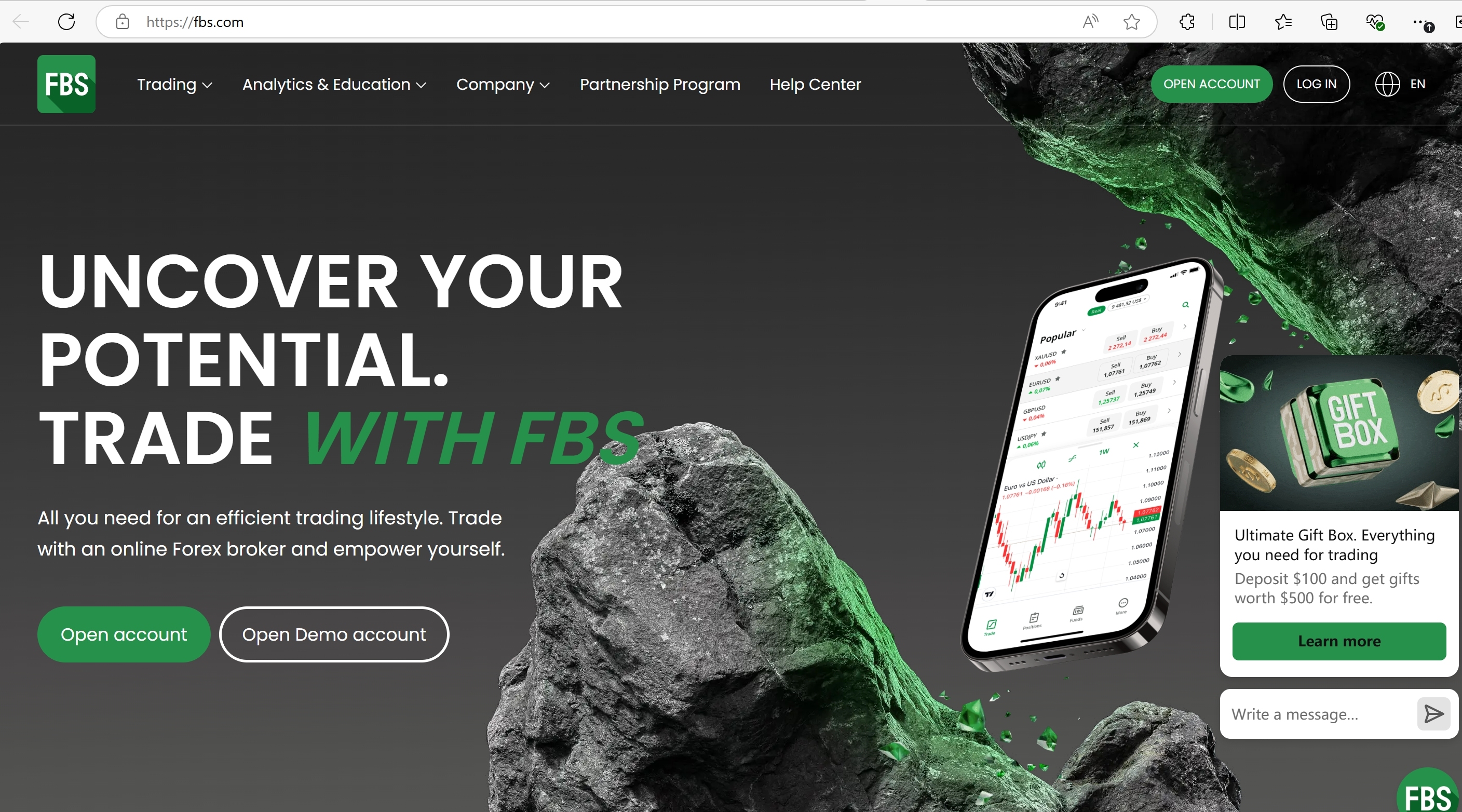 FBS' homepage