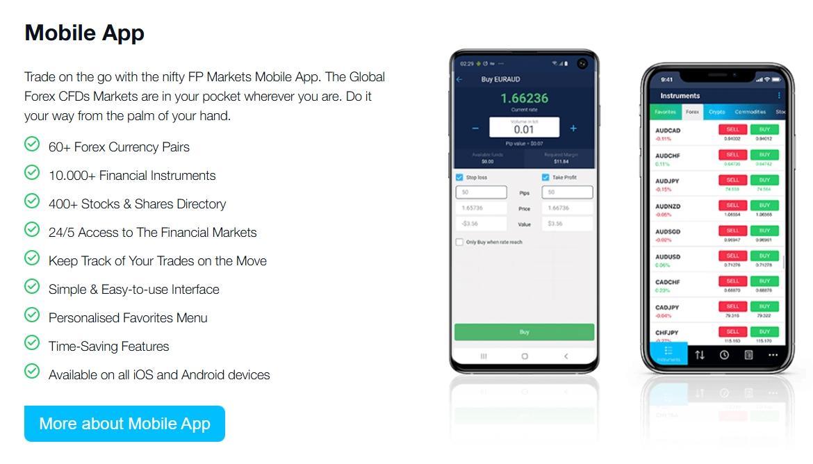 FP Markets Mobile App